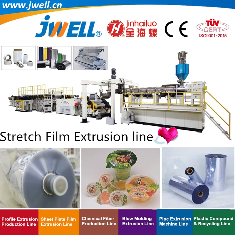 Jwell PE|Pet|PS Plastic Stretch Film Recycling Agricultural Making Extrusion Machine for Lithium Electric|Breathable Thermoforming Packing Industrial