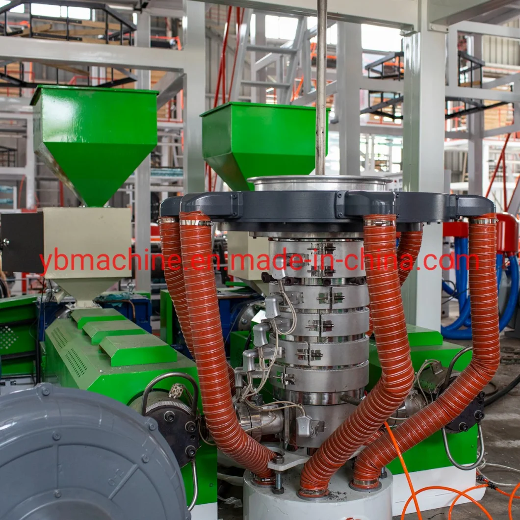 Automatic High Speed LDPE HDPE LLDPE ABA Film Extruder Plastic Film Blowing Machine