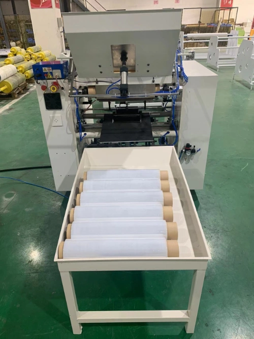 Automatic Rewinder Stretch Film Rewinder PVC Wire Film Rewinding Machine for 38/50/76mm Paper Tube