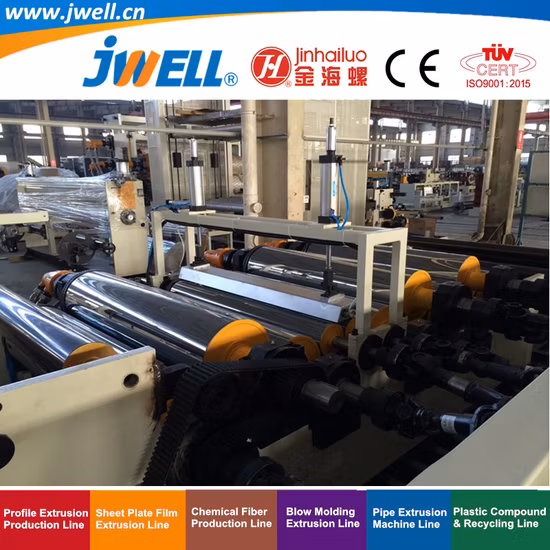 Jwell PE|Pet|PS Kunststoff-Stretchfolien-Recycling-Landwirtschaftsherstellungs-Extrusionsmaschine für Lithium-Elektro-|Atmungsaktive Thermoform-Verpackungsindustrie