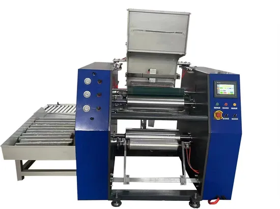 Stretchfolienschneider und Aufwickler, Jumbo-Rollenschneider und Aufwickler