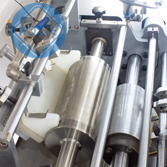 Online-Shopping Vollautomatische Kraft-Braun-Einkaufspapiertüten-Herstellungsmaschine mit quadratischem Boden und Inline-SOS-Beuteldruck