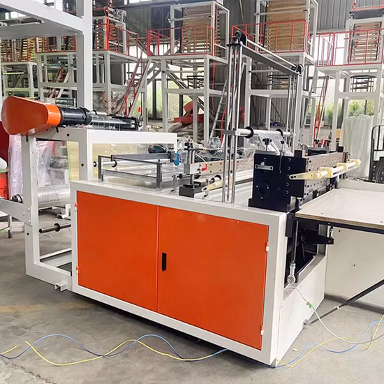 Großhandelsmaschine zur Herstellung von Plastiktüten aller Art für T-Shirts, Westen, Einkäufe, Aufnäher, Blumen, Hühner, flache Tüten und Mülltüten