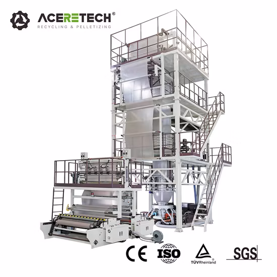 Cm-Ab65 PLA Pbat abbaubare Kunststoff-HDPE-Blasfolienherstellungsmaschine